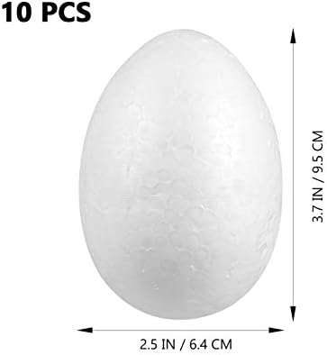 Valiclud 10 יחידות 10 סמ ביצי קצף פסחא ביצים לבנות ביציות לבנות דגמי פסחא ביצת פסח