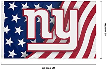 דגל אופקי של ניו יורק ענקים NFL Americana