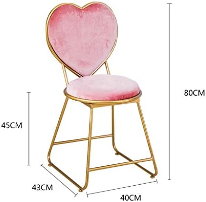 פשטות יצירתית אווירה פשוטה כיסא בצורת לב, כיסא שרפרף קוסמטי מסעדה בית קפה קפה בר עוגת עוגת כיסא כיסא
