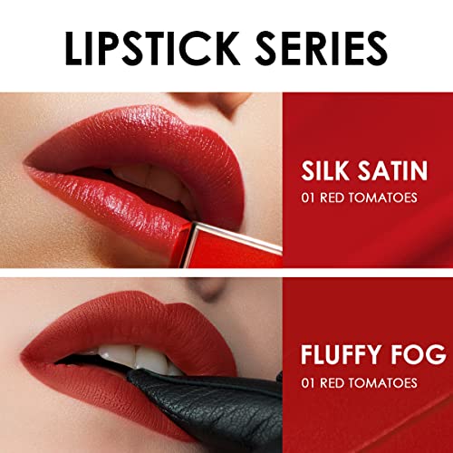 קרסלן 2 ב1 שפתון + גלוס שפתון קרם, סופר-לחות עשיר פיגמנט שפתיים צבע לאורך זמן שפתיים איפור עבור מודרני