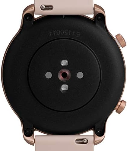 Timex Metropolitan R Amoled Smartwatch עם GPS וקצב לב 42 ממ-גוון זהב ורד עם רצועת סיליקון סומק