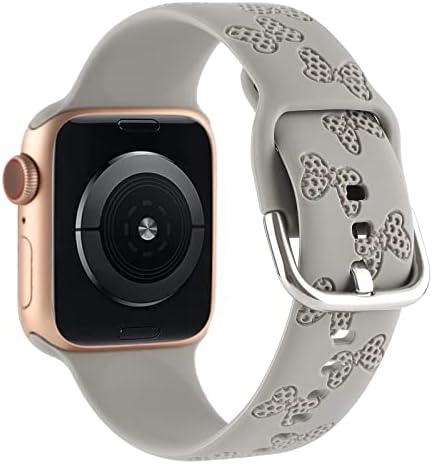 רצועת סיליקון של פולקה נקודה תואמת את Apple Watch, רצועת קריקטורה חמודה חמודה צמיד צמיד ספורט רך לסדרה