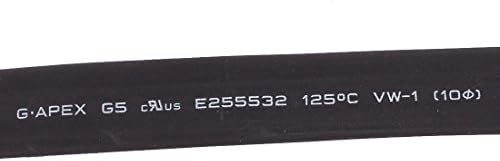 AEXIT 32.8ft x חיווט וחיבור קוטר 10 ממ 2: 1 יחס התכווצות PE חום מבודד מכווץ צינורות חום צינורות שחור