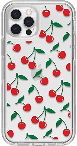 Otterbox iPhone 12 ו- 12 Pro Symmetry Series Case - Cherry למעלה, Ultra -Sleek, תואם טעינה אלחוטית,