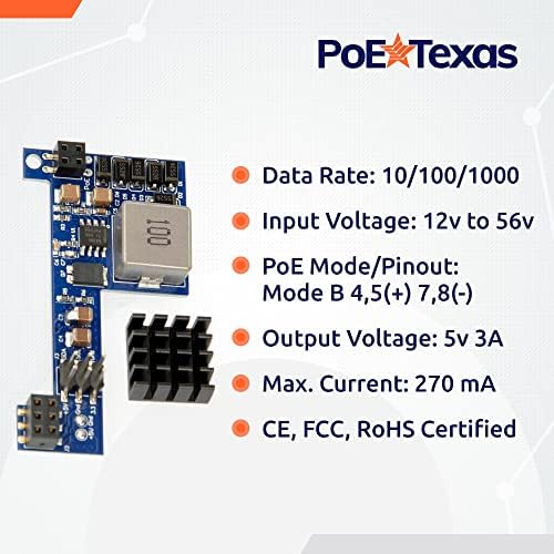 Poe Texas Raspberry Pi Poe Hat Poe Poe - Power Power Over Over Ethernet Passive Poe מתאם