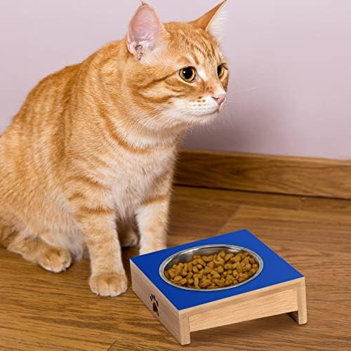 דגל של קורור מדינה כלב חתול קערת נירוסטה אנטי הקאות לחיות מחמד מזין חמוד קערות סט 15 עם מוטה עם מעמד