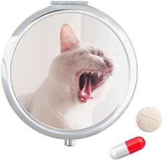 בעלי החיים לבן עז חתול צילום גלולת מקרה כיס רפואת אחסון תיבת מיכל מתקן