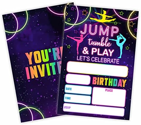 הזמנות ליום הולדת, כרטיסי הזמנה למסיבת יום הולדת אחרת 20 ספירה) עם מעטפות, מילוי כרטיסי הזמנה בסגנון