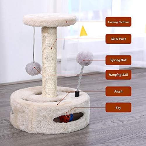 טיפוס ריהוט חתולים מגרד עץ חמוד צורת אינטראקטיבי צעצועי חתלתול טיפוס מסגרת