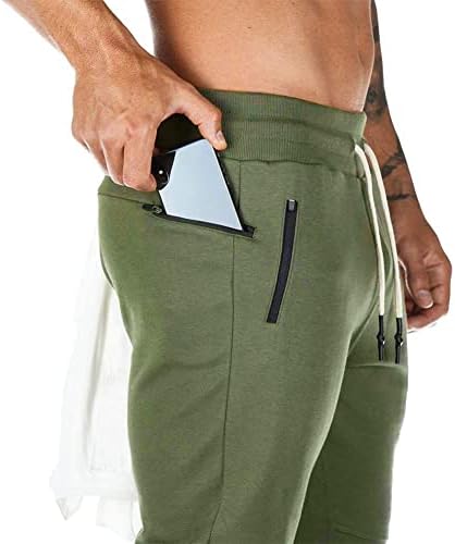 מכנסי טרנינג לגברים של גאוקאי עם כיסי רוכסן מכנסי ספורט רצים לגברים בגדי פעילות מכנסי מסלול התעמלות
