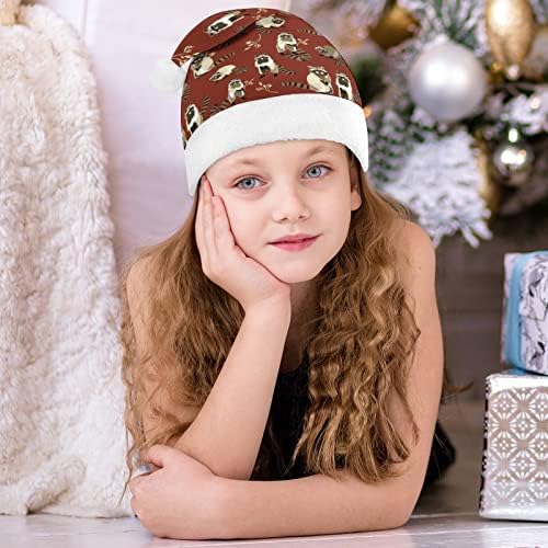 דביבון חמוד פלאפי חית חג המולד כובע אישית סנטה כובע מצחיק חג המולד קישוטים