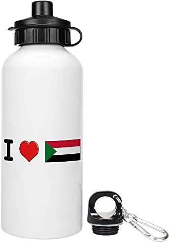 AZEEDA 600ML 'I Love Sudan' בקבוק מים / שתייה לשימוש חוזר