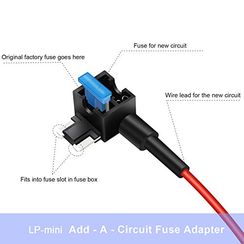 10 חבילה 12V 24V מיני פרופיל נמוך תוסף תוסף-עגילי נתיך ברז AC