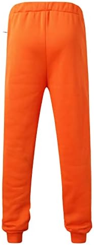 מכנסי זיעה לגברים בסגנון רוכסן רוכסן רוכסן כיס מותניים אלסטיים מכנסי ספורט מוצקים מכנסיים באורך מלא
