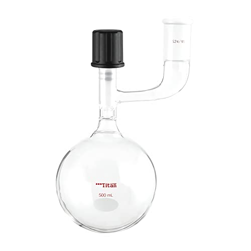 Adamas-Beta זכוכית שלנק בצינור בקבוק צורה כדורית צורה כדורית של Schlenk Shackask Clashlash Beak Heavy