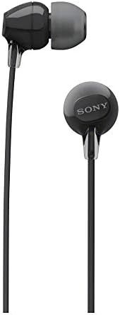 Sony Wi-C310 אוזניות אלחוטיות בתוך האוזן, שחור עם צורב מארז אוזניות פגזים קשה עם חבילת מארז האוזניות
