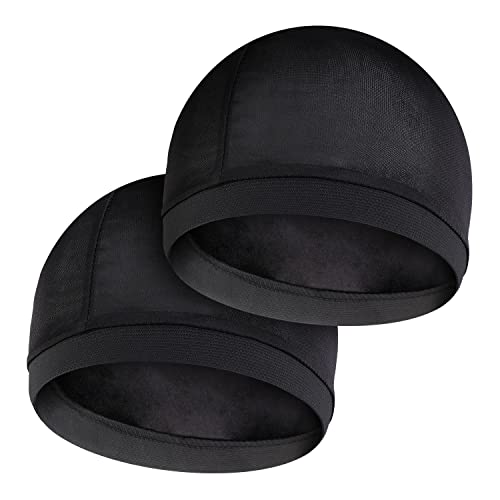 מוליין 2 יחידות גל כובע לגברים משיי גרב כובעי עבור 360 540 720 גלי סאטן משי דוראג טוב דחיסת גל כובעי