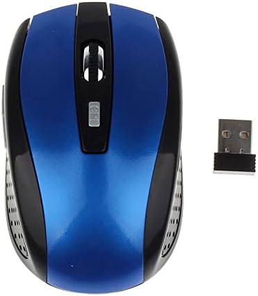 2.4 ג ' יגה הרץ עכבר אלחוטי מתכוונן משחקי 6 כפתורים אופטי עכבר עם מקלט למחשב אביזרי כחול