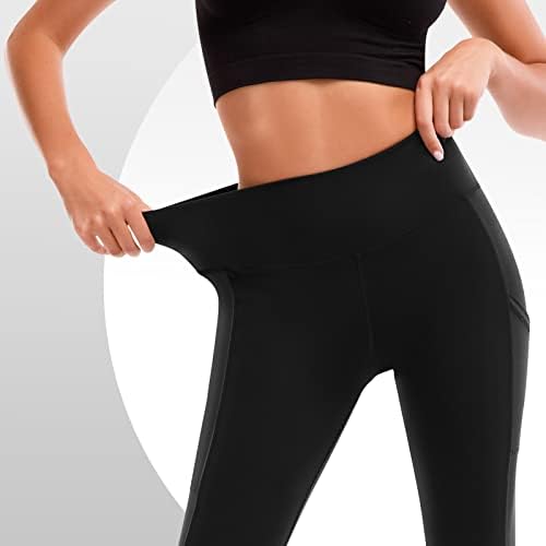 מכנסי יוגה וואליפרי - חותלות מותניים גבוהות לנשים עם כיסים