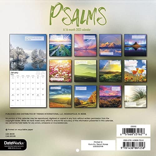 לוח השנה של תהילים 2023 - Deluxe 2023 Psalm