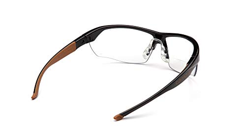 Carhartt - CHB1110TR25 Braswell נגד ערפל קריאה דו -פוקלית משקפי בטיחות הגנה על עיניים, מסגרת שחורה,