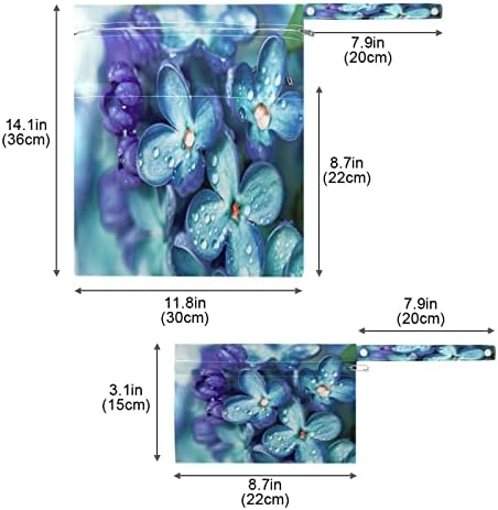 פרחי לילך כחולים של קיגאי 2 יחידות שקיות יבשות רטובות שקית יבשה רטובה לחיתולי תינוק