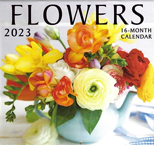 2023 פרחים לוח השנה בקיר בגודל מלא לתכנון, תזמון וארגון