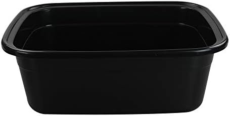 Jekiyo 16 תבנית צלחת, אמבטיות פלסטיק שחורות, 3 חבילות