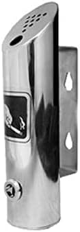 2 ליטר מאפרה חיצוני צילינדר פרימיום קיר קיר מאפרה מפלדת נירוסטה סיגריה אפרת נעילה עמוד עמוד כבה עמוד