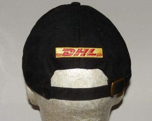 מונטה אירווין חתמה על ניו יורק ענקים DHL לוגו כובע פרומו W/JSA COA HALL OF FAMER - כובעי חתימה