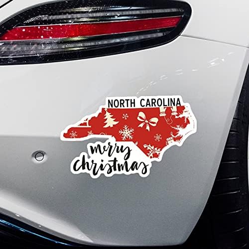 צפון קרוליינה מדינת בית מדבקות חג מולד עכברים חג המולד צפון קרוליינה מפה מכונית מדבקות קישור חג המולד