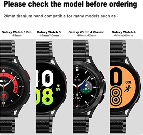 שחרור מהיר של Baihuiam Titanium Metal Watch Band 20 ממ 22 ממ רצועת העתקת עסקית לגברים נשים