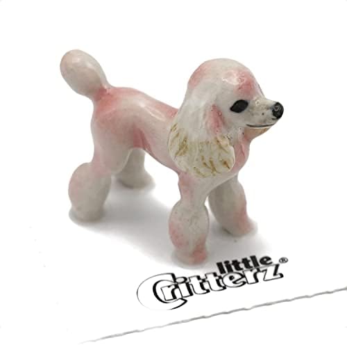 כלב קריטרז קטן - פודל ניינק - קישוט עיצוב בית מתנה ליום הולדת מתנה חיה מיניאטורה חרסינה