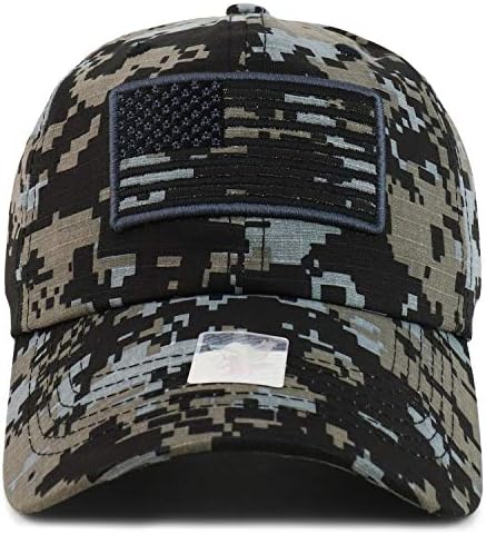 צבא ארה ב דגל רקום שטף כותנה לא מובנה בייסבול כובע