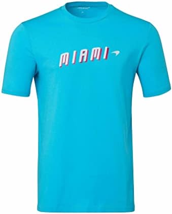 מקלארן פורמולה 1 חולצת טריקו גרפית של מיאמי ניאון לגברים