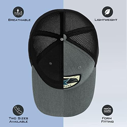 כובע דיג של קסטקינג לגברים נשים, כובע הגנה מפני שמש לקמפינג טיולים חיצוניים, כובע קל משקל עם רצועה מתכווננת