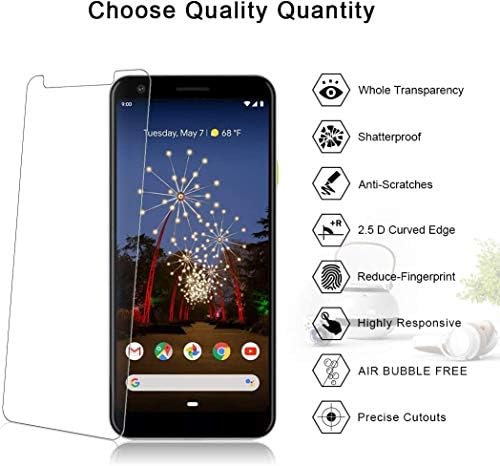 מגן מסך Tantek עבור Google Pixel 3A XL, 6.0 אינץ