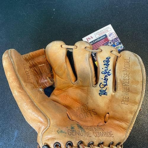 אל ג 'יונפרידו חתם על כפפת בייסבול מודל משחק משנת 1940 עם כפפות ליגת הבייסבול עם חתימה של ג' יי. אס.