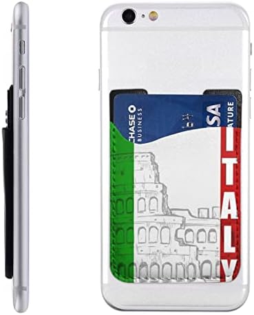 מחזיק כרטיסי טלפון איטלקי רומאי קולוסיאום מחזיק כרטיסי אש אשראי עור PU זיהוי נתיב 3M שרוולי דבק לכל