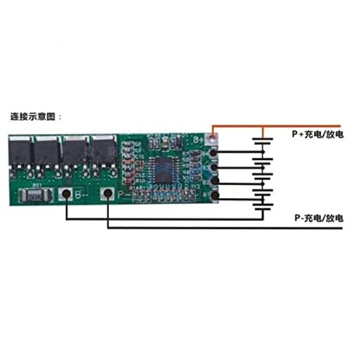 5S 18.5V 21V 10A 18650 לוח הגנת סוללות ליתיום 53x18x4 ממ לוח מודול