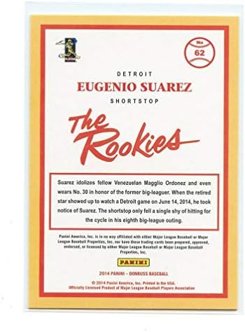 2014 Donruss The Rookies 62 Eugenio Suarez Detroit Tiger