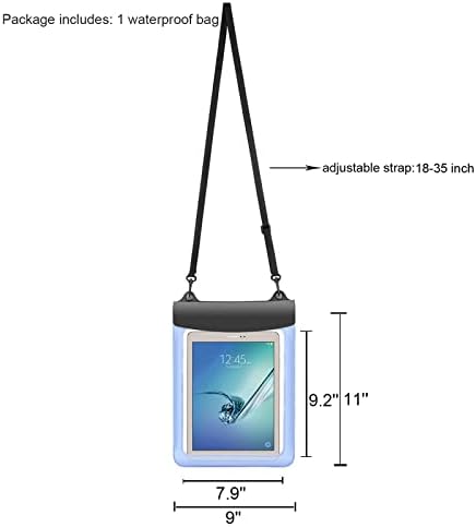 טבליות בגודל 9.7-11 אינץ 'אטום עמיד למים שקית יבש שקית יבש עבור Samsung Galaxy Tab S7/ S8/ A7 10.4/