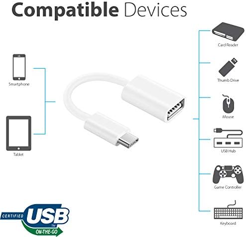 מתאם OTG USB-C 3.0 תואם ל- LG 15Z90Q-P.AAS6U1 שלך לפונקציות מהירות, מאומתות, מרובות שימוש כמו מקלדת,