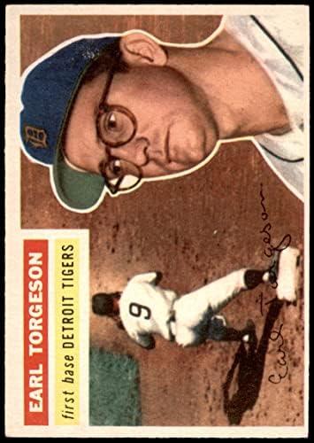 1956 Topps 147 Gry Earl Torgeson Detroit Tigers Tigers