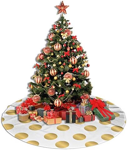 LVESHOP אלמנטים של חג המולד צבעוני חצאית עץ חג המולד עגול יוקרה עגול מקורה מחצלת חוץ כפרי חג המולד עץ