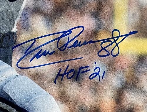 דרו פירסון החתימה את דאלאס קאובויס 16x20 צילום HOF 21 כתוב JSA ITP - תמונות NFL עם חתימה