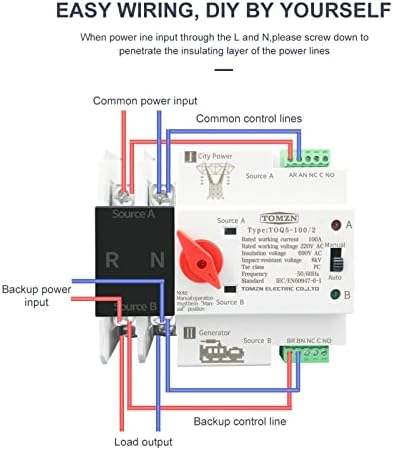 1 pcs רכבת DIN שלב יחיד ATS 220V כוח כפול העברה אוטומטית מתגי בורר חשמל 2P 63A 100A 125A