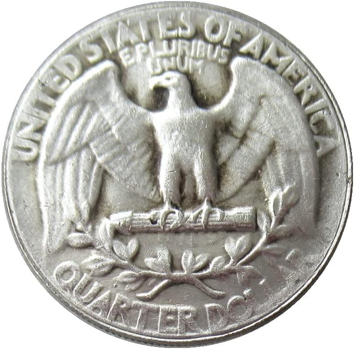 ארהב 25 סנט וושינגטון 1964 מטבע זיכרון מצופה כסף מצופה כסף