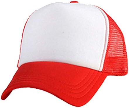 10 יחידות כובע רשת פוליאסטר סובלימציה ריקה כובע רשת מתכווננת כובע משאיות למבוגרים כובע לסובלימציה והדפסת