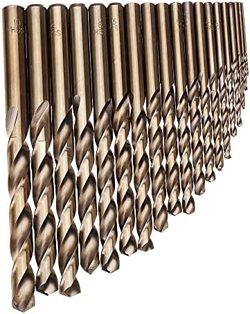 19 יח ' חבילה 1-10 ממ מ 35 קובלט טוויסט מקדח סט גבוהה קשיות מיצוב חורים ברזל עבור מתכת עץ קידוח